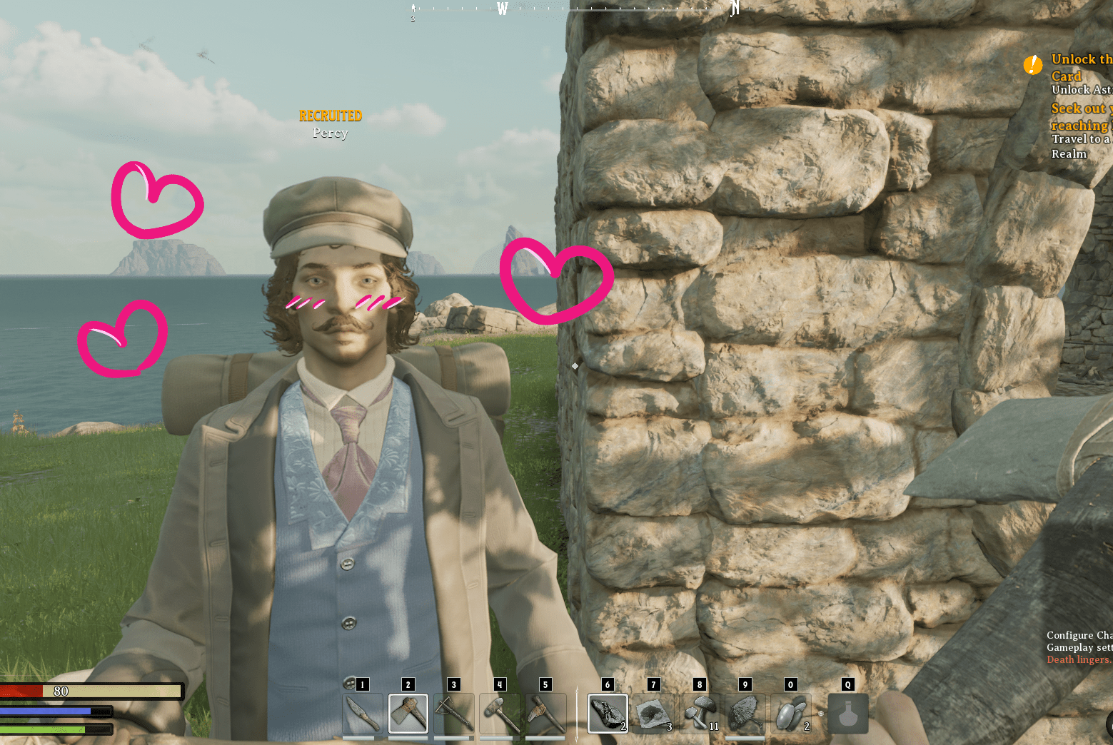 My Nightingale companion is an unstoppable tree chopper and beast slayer